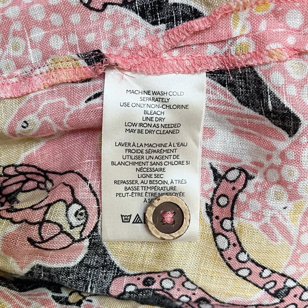 NWT Anthropologie Maeve Printed Buttondown Surf Shirt, sz XS, MSRP $98 - Picture 12 of 12